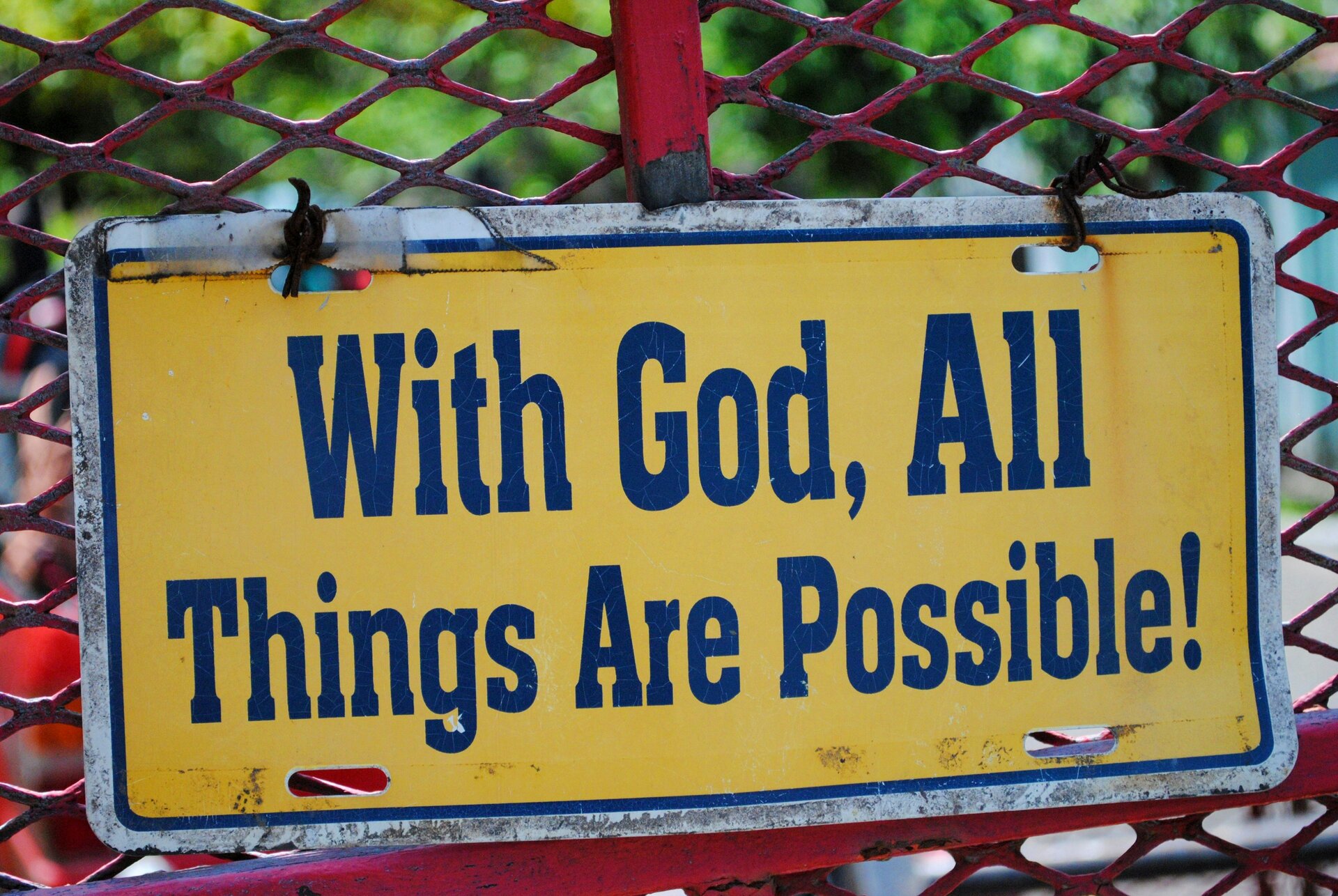 WITH GOD ALL THINGS ARE POSSIBLE